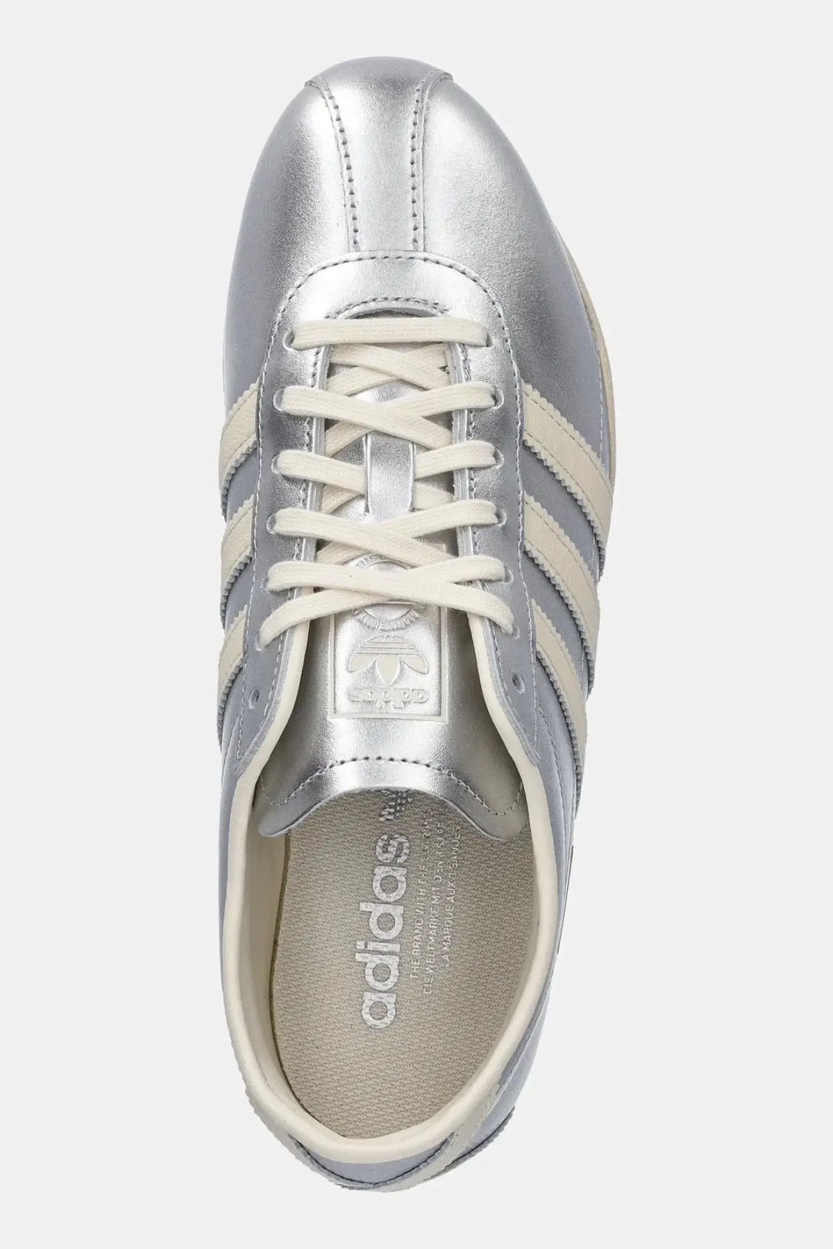 Кожаные кроссовки adidas Originals Tokyo W цвет серебрянный