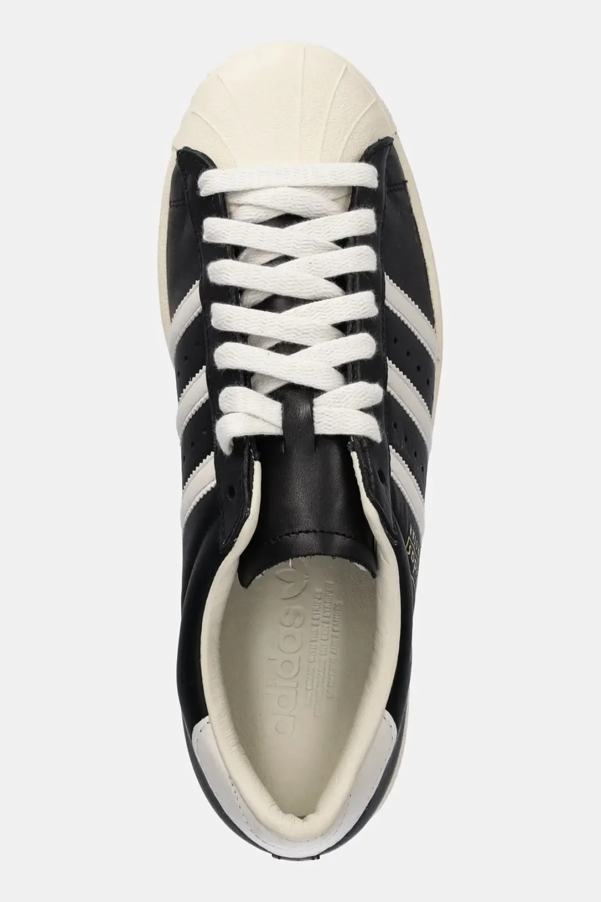 Кожаные кроссовки adidas Originals Superstar Vintage цвет чёрный