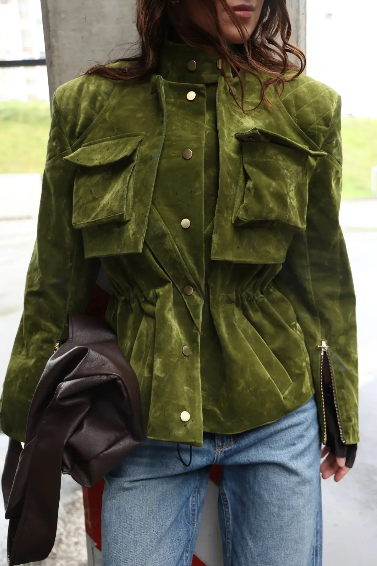 Жакет Tassha Yu Shortcut Jacket Emerald Moss