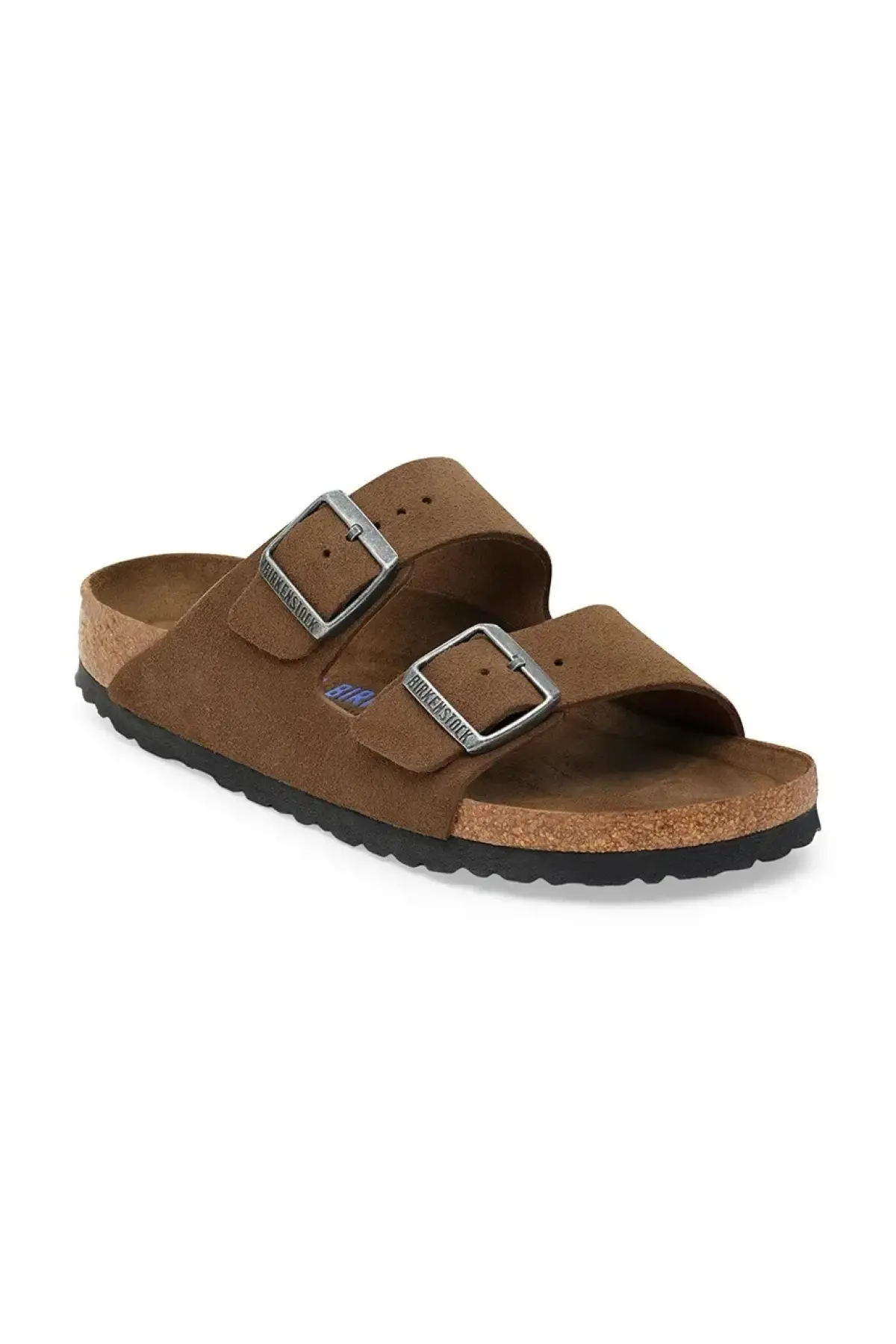 Замшевые шлепанцы Birkenstock Arizona цвет коричневый