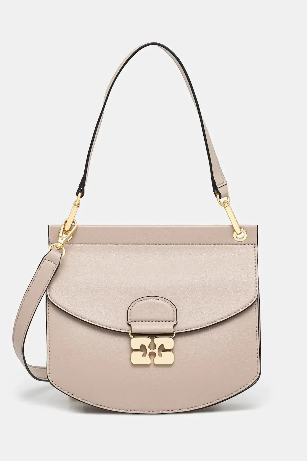 Сумочка GANNI Apo-G Bag Small цвет бежевый