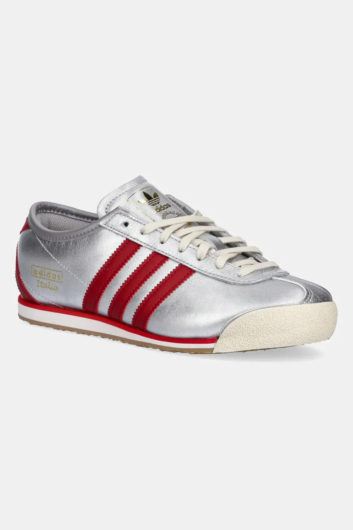 Кожаные кроссовки adidas Originals Italia 70s W цвет серебрянный