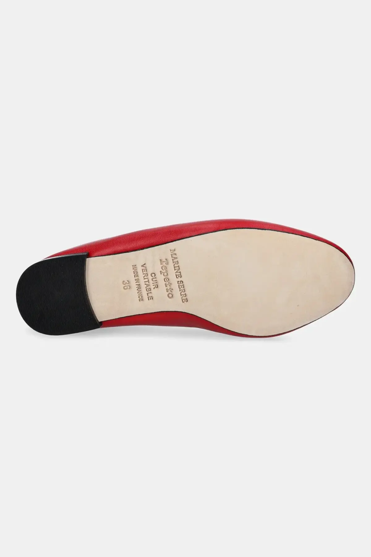 Кожаные балетки Marine Serre Lilouh Soft Nappa MS x Repetto цвет красный WFW053A.RLEA0032