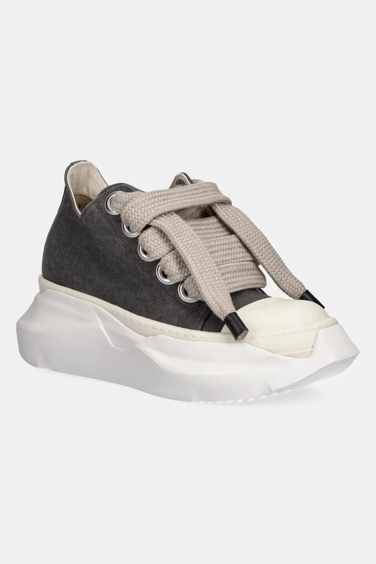 Кеды Rick Owens DRKSHDW Jumbo Laces Abstract Low Sneak цвет серый DS01E3845.SCFW2