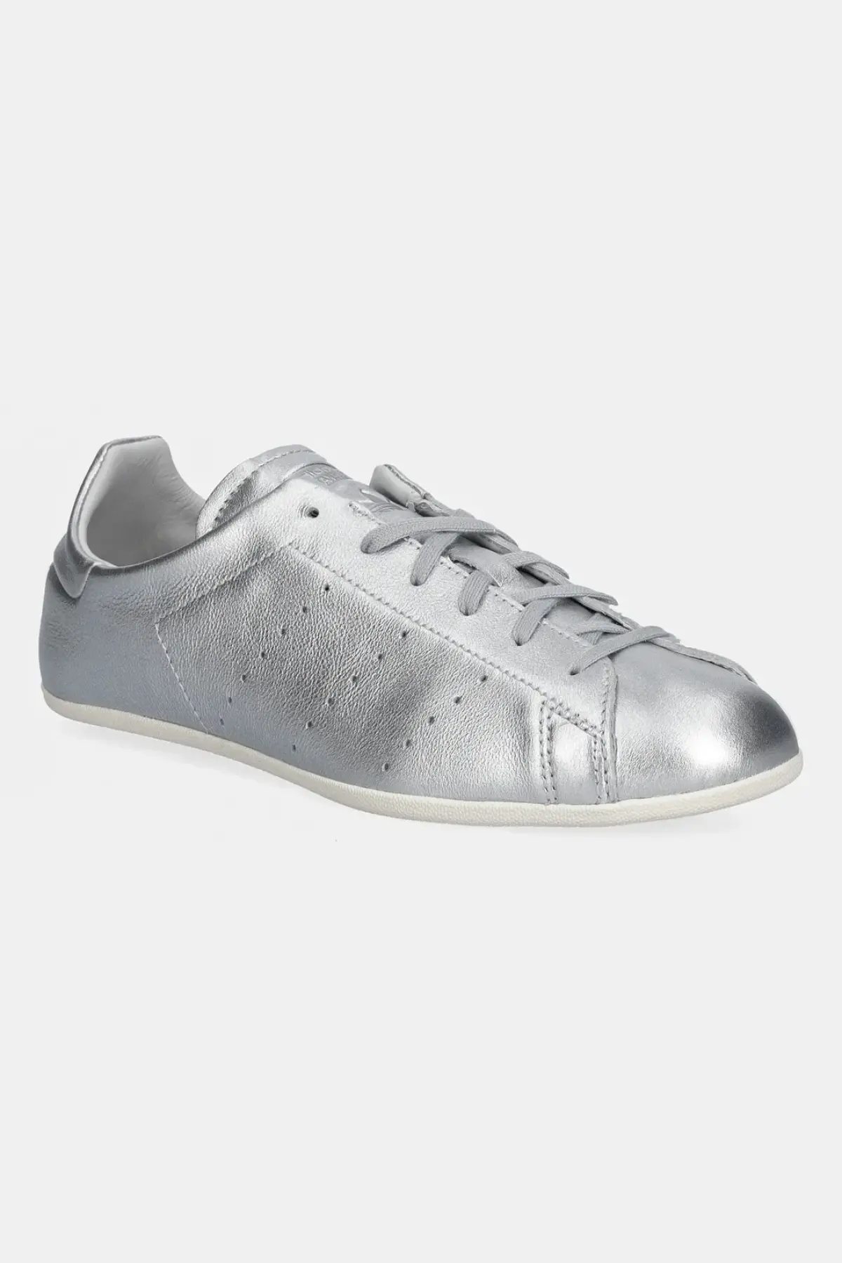 Кожаные кроссовки adidas Originals Stan Smith Lo Pro W цвет серебрянный