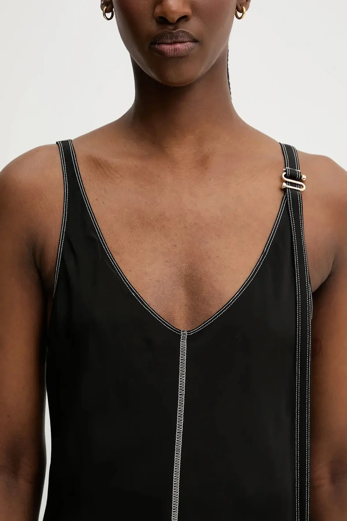 Платье Sportmax Unione цвет чёрный maxi расклешённое