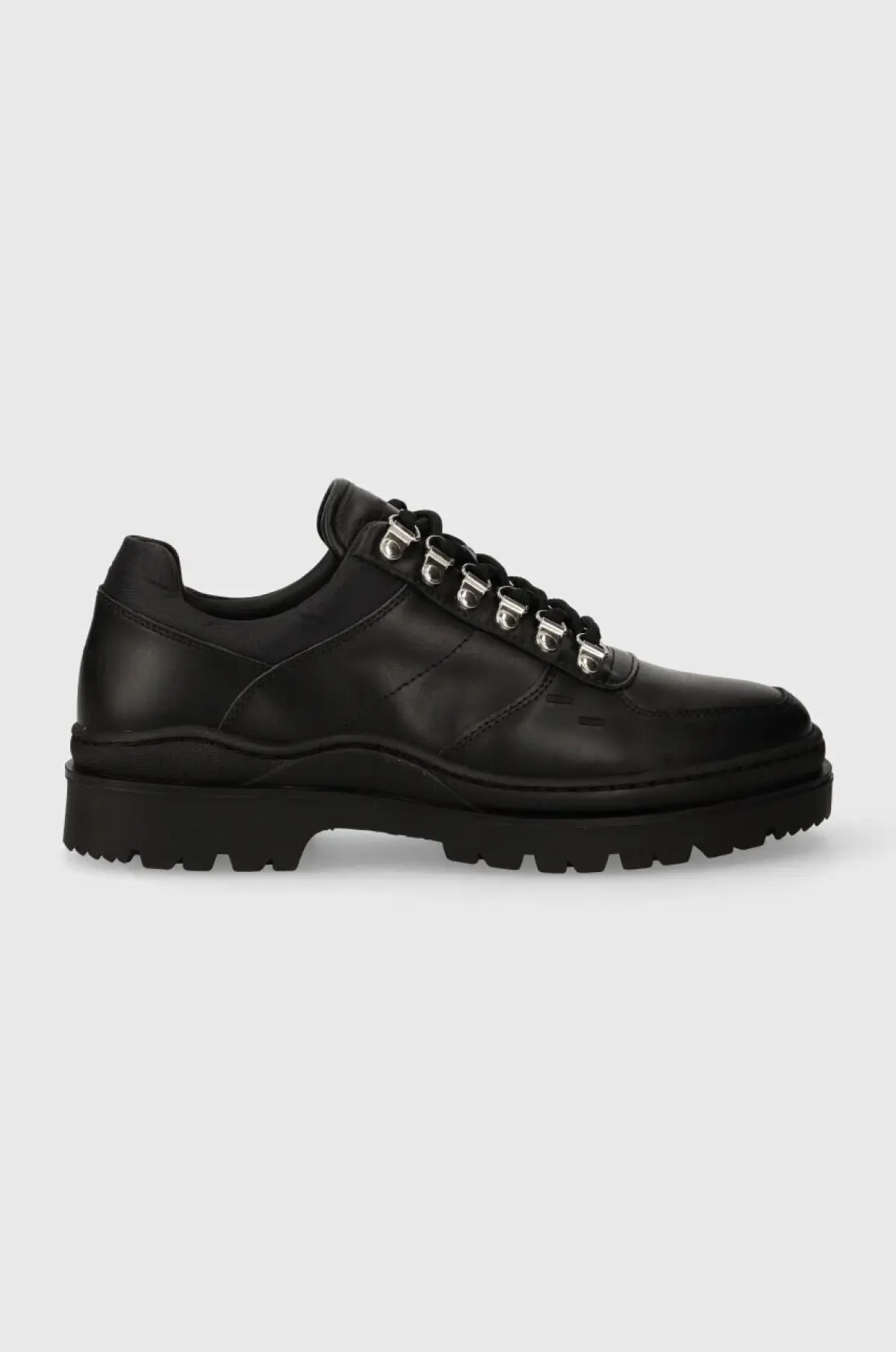 Кожаные туфли Filling Pieces Mountain Trail мужские цвет чёрный