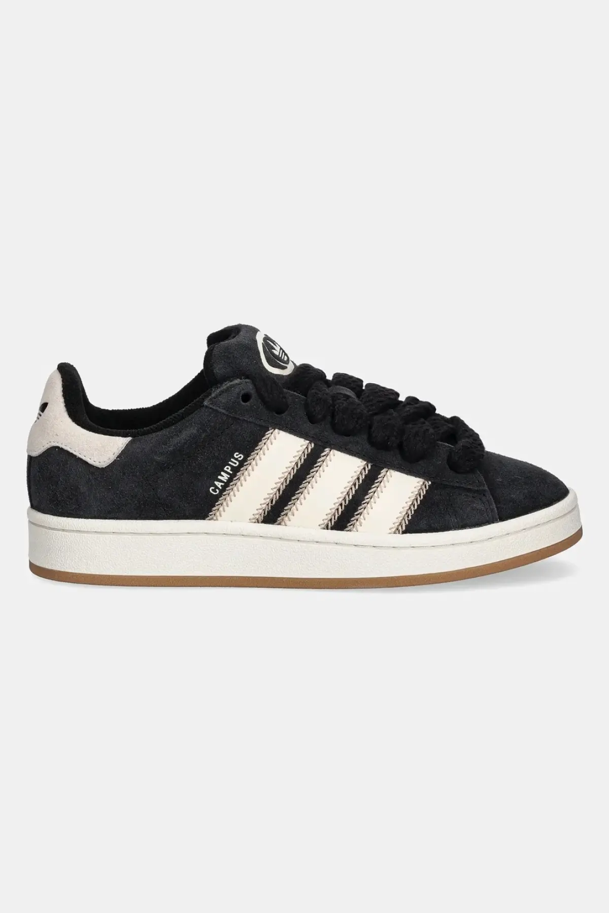 Замшевые кроссовки adidas Originals Campus 00S W цвет чёрный