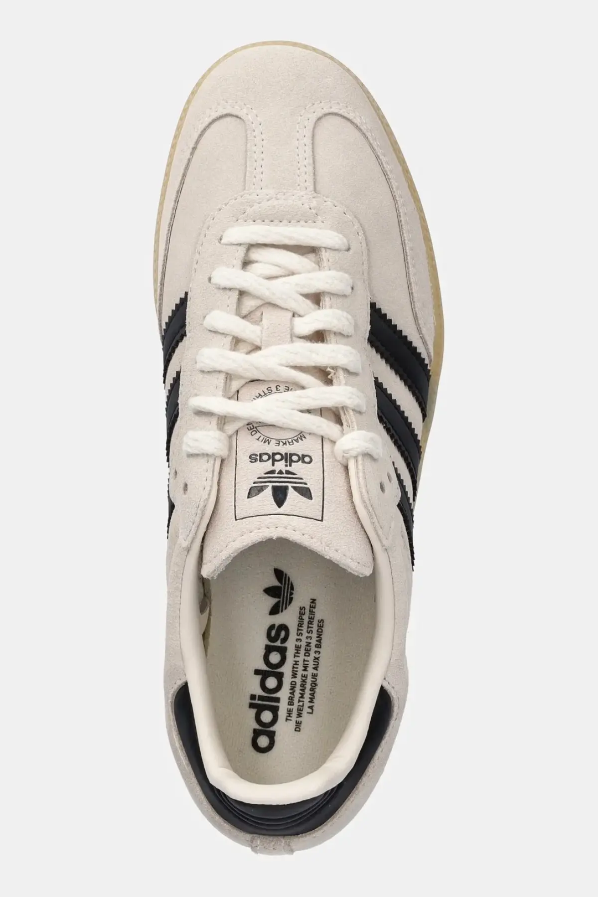 Замшевые кроссовки adidas Originals Samba OG цвет бежевый