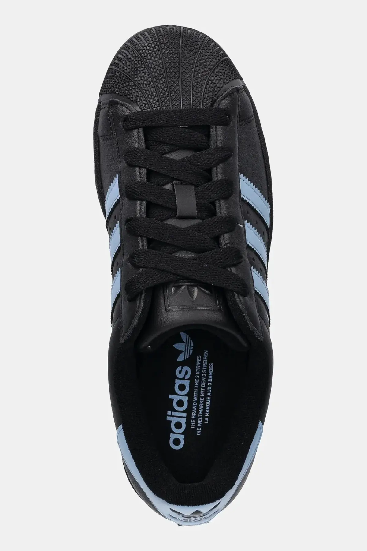 Кожаные кроссовки adidas Originals Superstar II W цвет чёрный