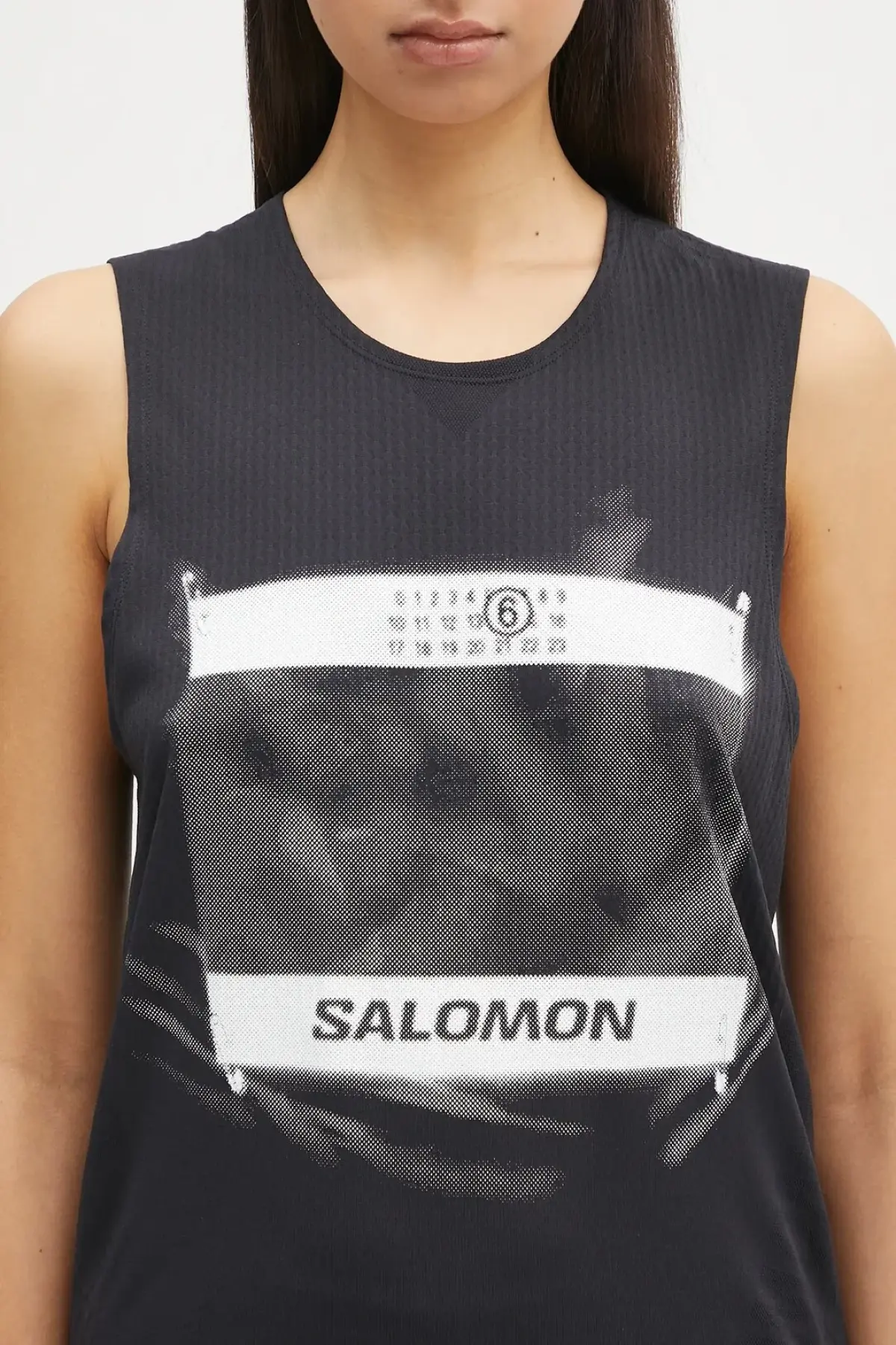 Топ MM6 Maison Margiela x Salomon цвет чёрный S52NL0071.M20101