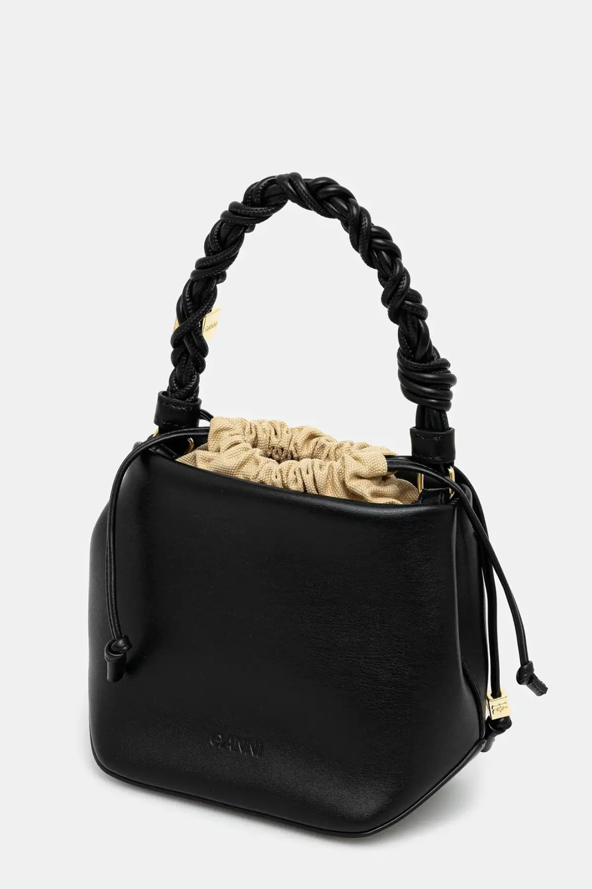 Сумочка GANNI Bou Bucket Bag цвет чёрный