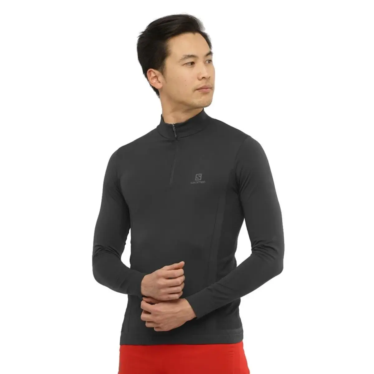 Salomon Explore Seamless Half Zip M Czarna