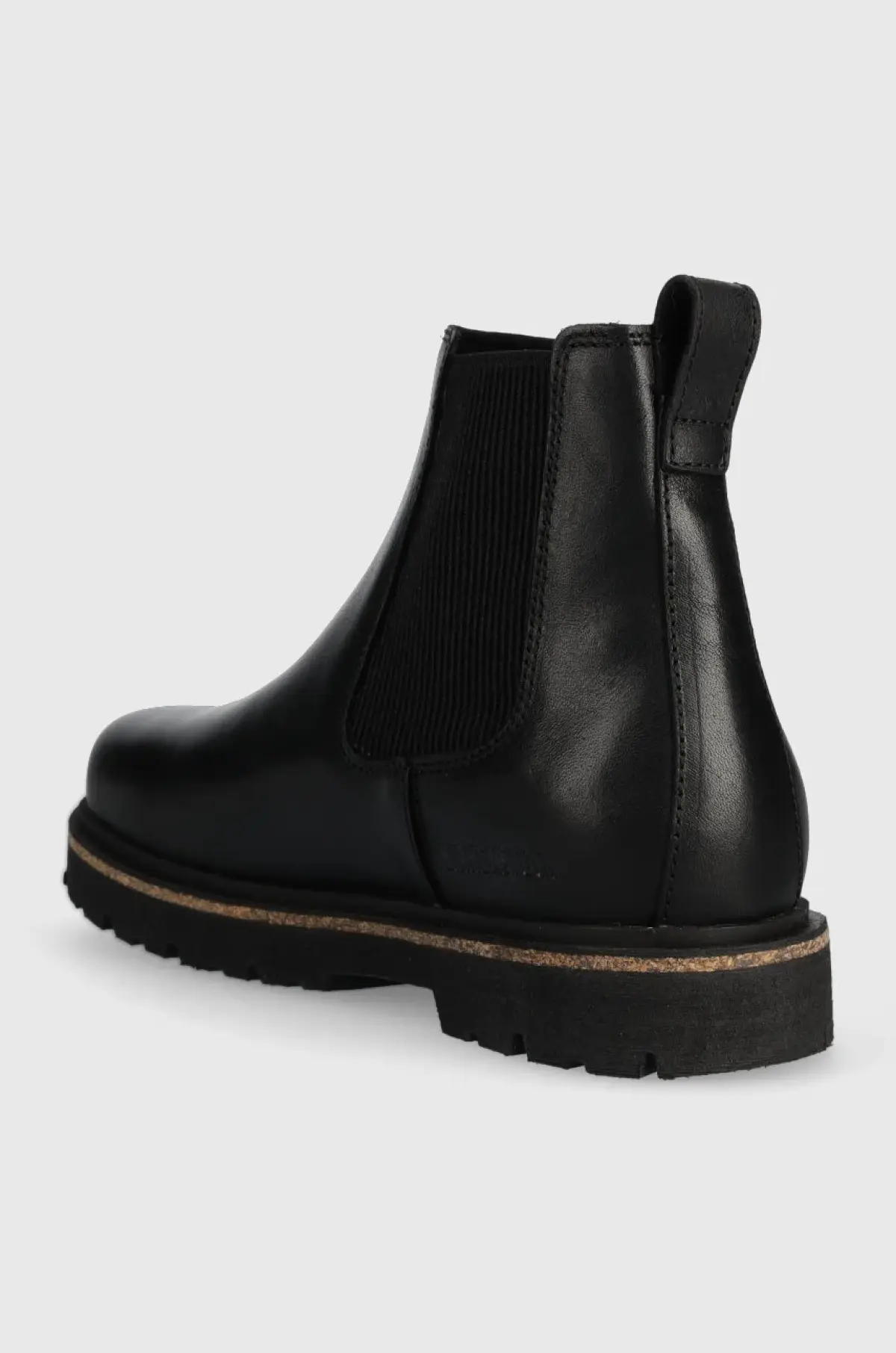 Кожаные полусапоги Birkenstock Highwood женские цвет чёрный на плоском ходу