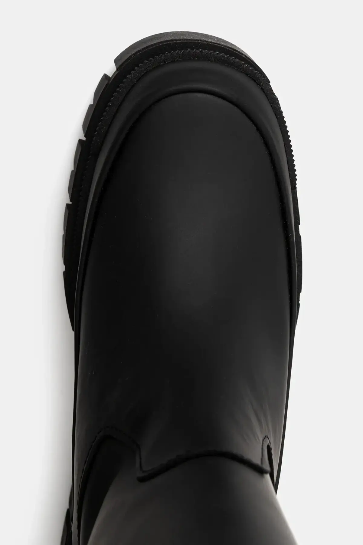 Кожаные сапоги Barbour Saidie Tall Boot цвет чёрный на платформе