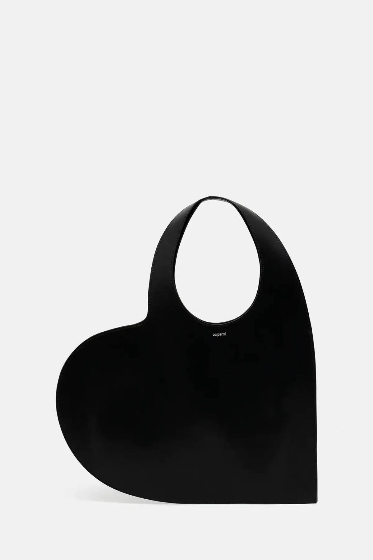 Кожаная сумочка Coperni Double Heart Tote цвет чёрный
