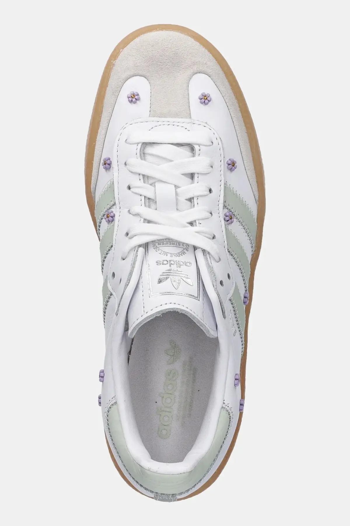 Кожаные кроссовки adidas Originals Sambae W цвет белый