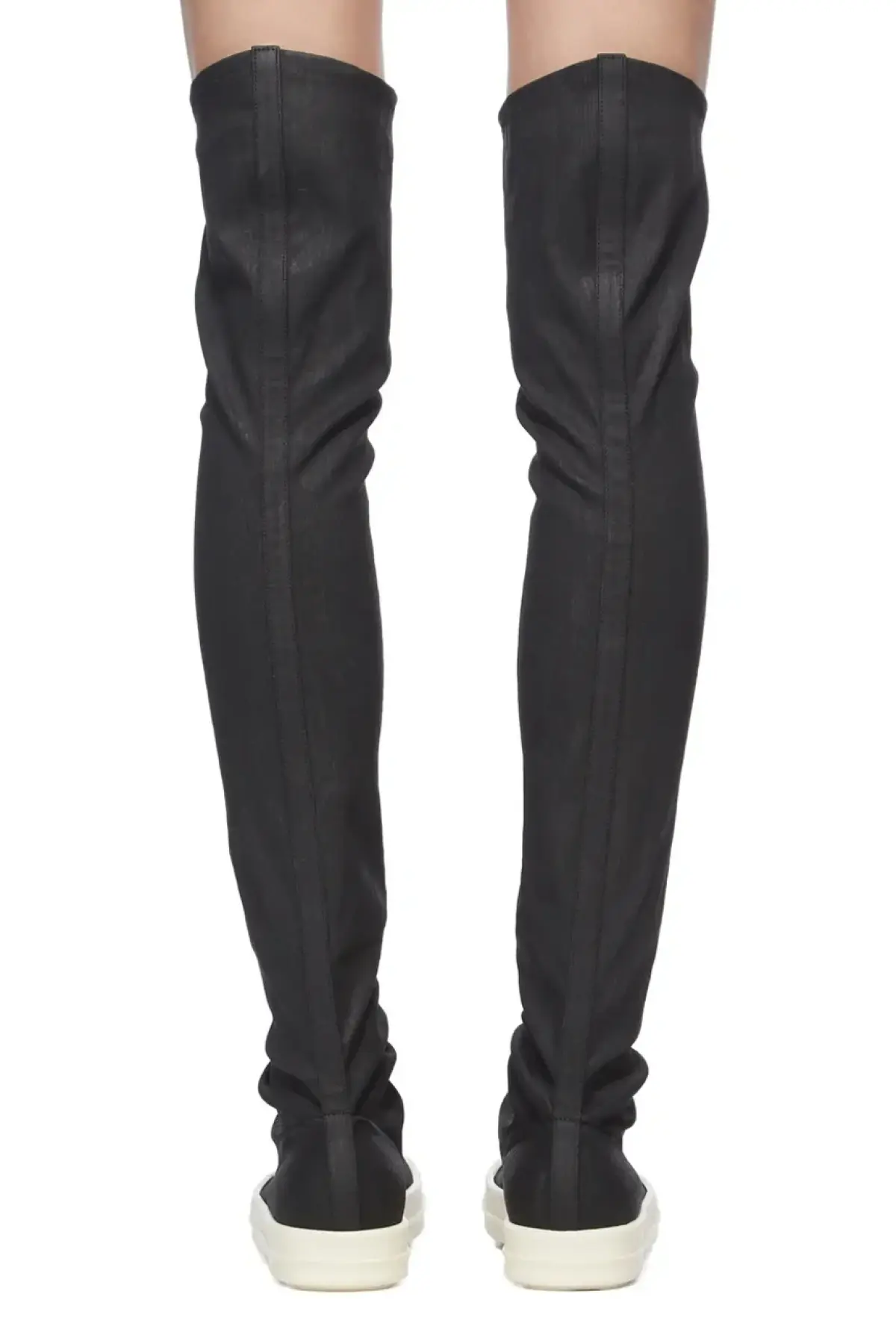 Сапоги Rick Owens DRKSHDW High Sock Sneaks цвет чёрный на плоском ходу DS02E7812.SBW