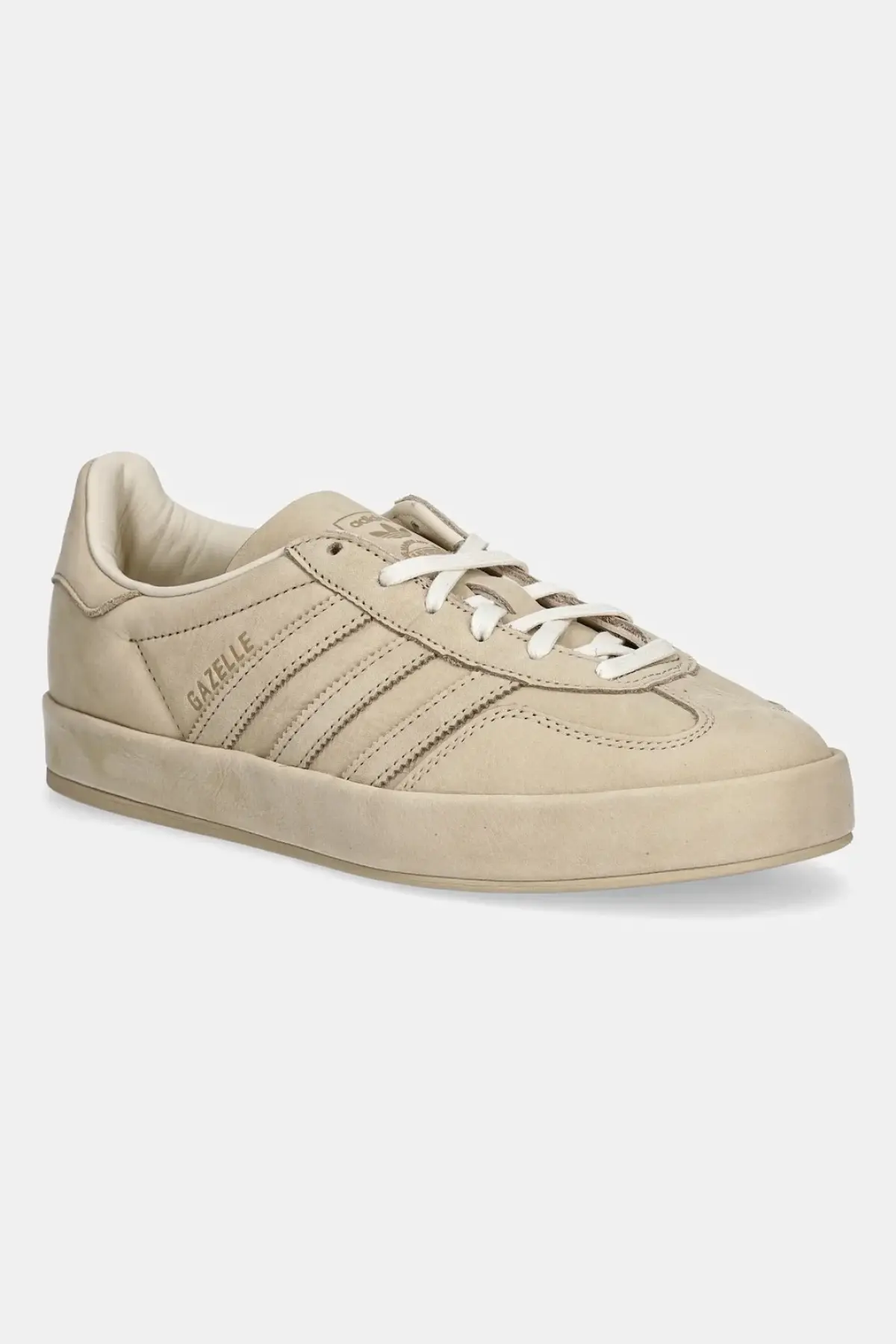 Кроссовки из нубука adidas Originals Gazelle Indoor Lux цвет бежевый
