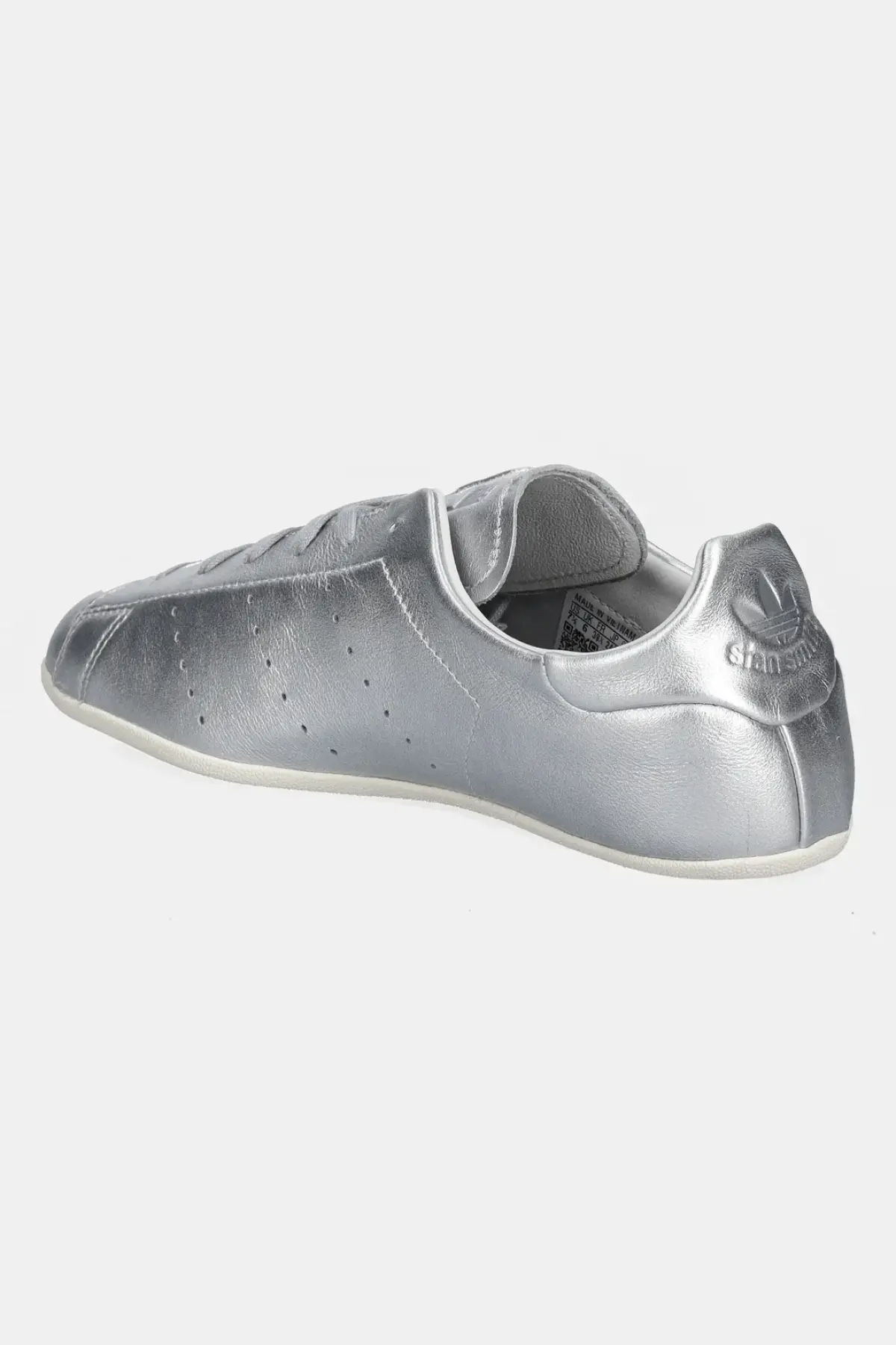Кожаные кроссовки adidas Originals Stan Smith Lo Pro W цвет серебрянный