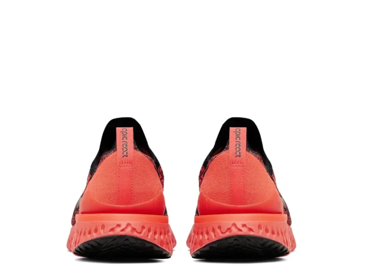 Nike Epic React Flyknit 2 M Красно-Черные