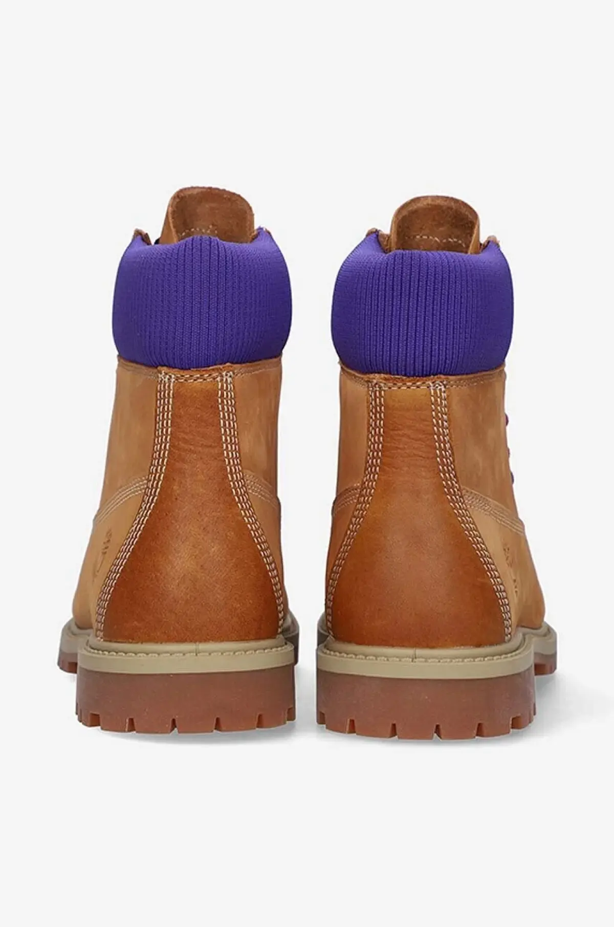 Замшевые ботинки Timberland Heritage 6 женские цвет коричневый на плоском ходу