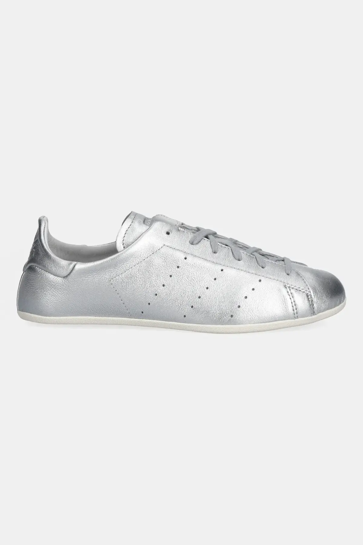 Кожаные кроссовки adidas Originals Stan Smith Lo Pro W цвет серебрянный