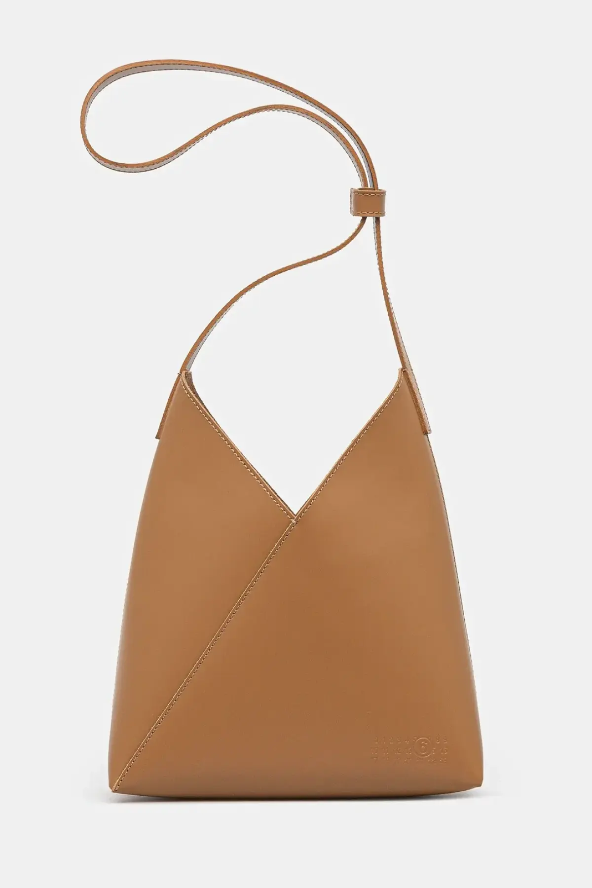Кожаная сумочка MM6 Maison Margiela цвет коричневый