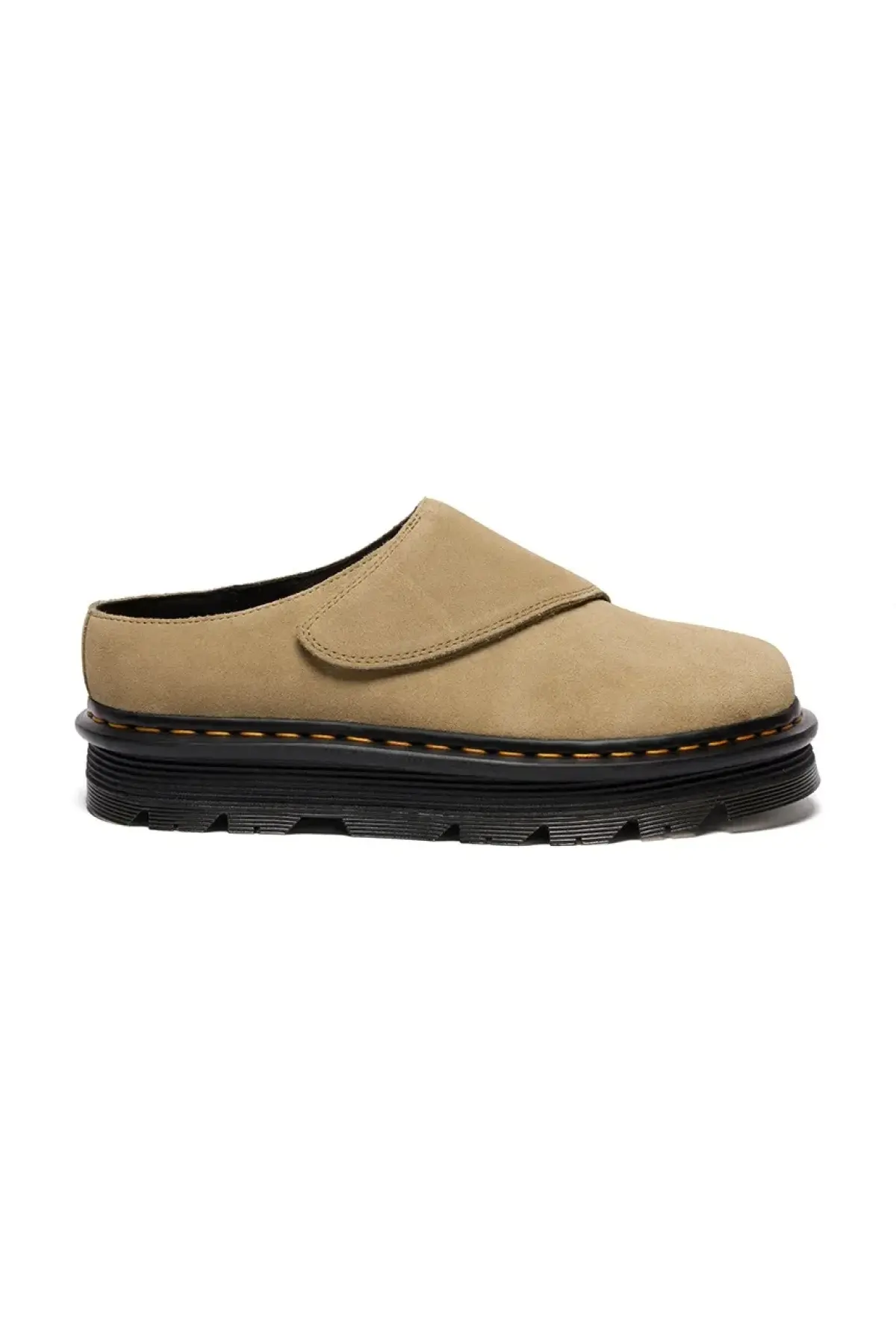 Замшевые шлепанцы Dr. Martens ZebZag AnyWair Mule цвет бежевый