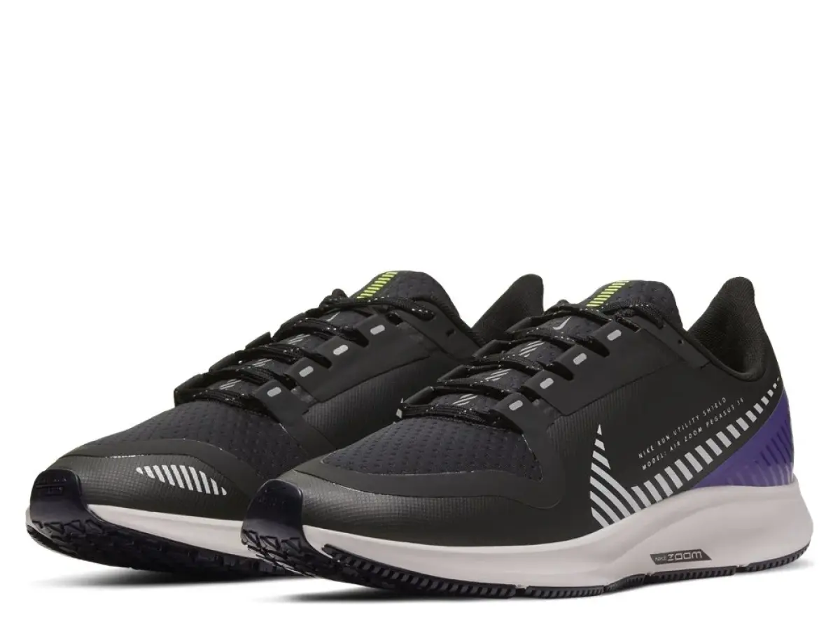 NIKE AIR ZOOM PEGASUS 36 SHIELD W Черно-Фиолетовые