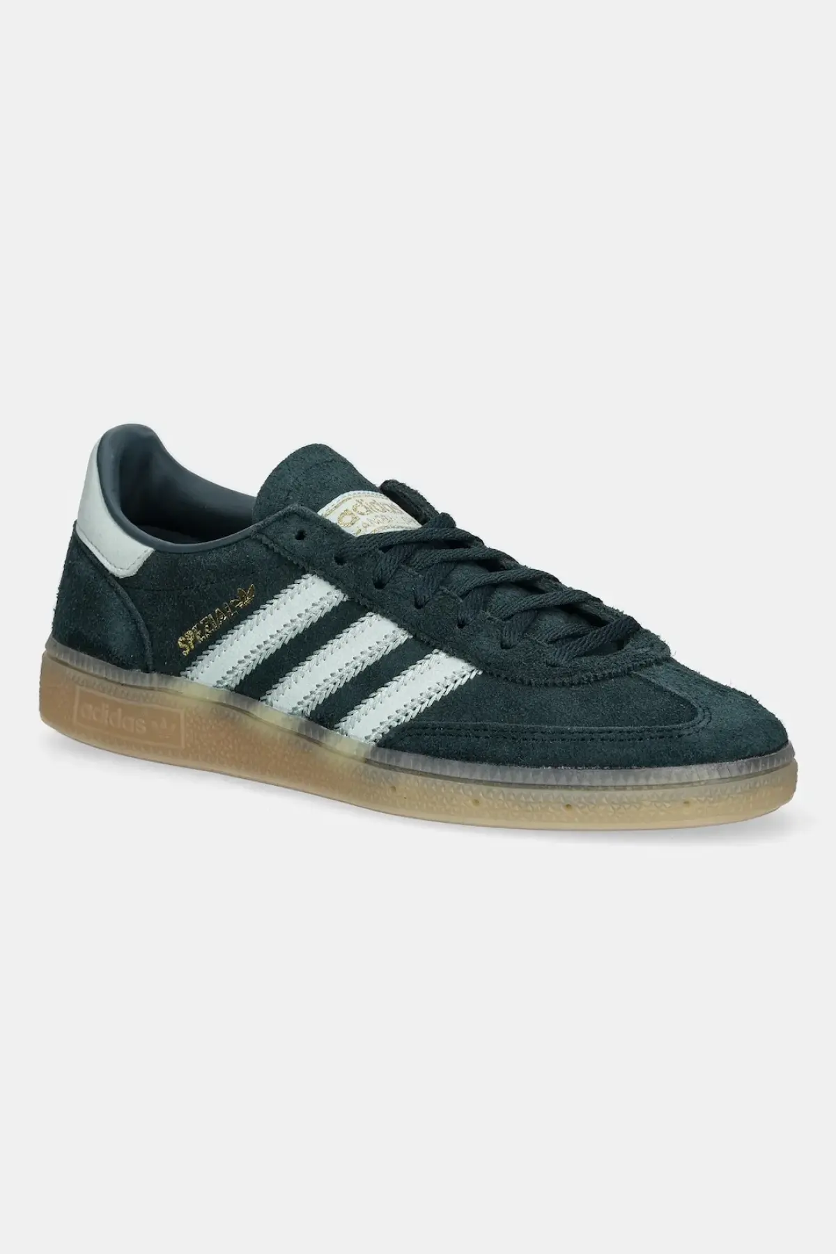 Замшевые кроссовки adidas Originals Handball Spezial W цвет зелёный
