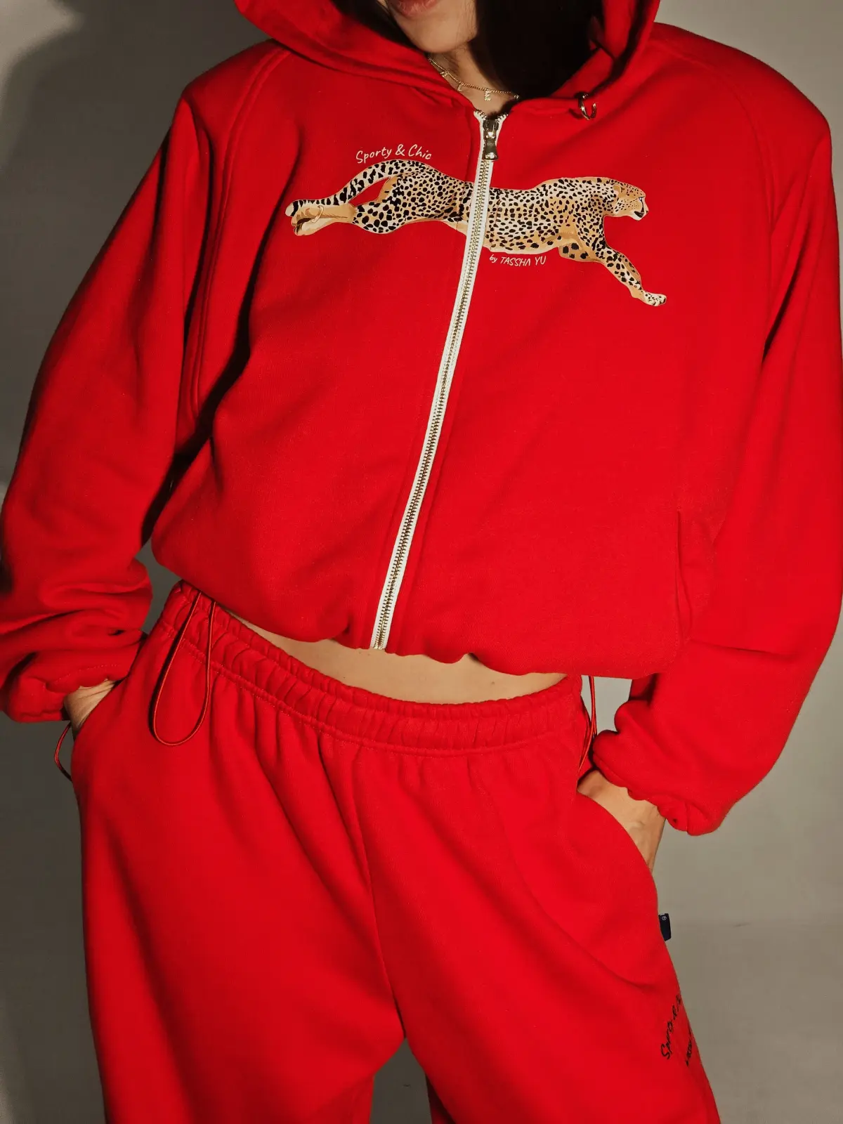 Худи Tassha Yu S&C Leo Bomber Hoodie Red
