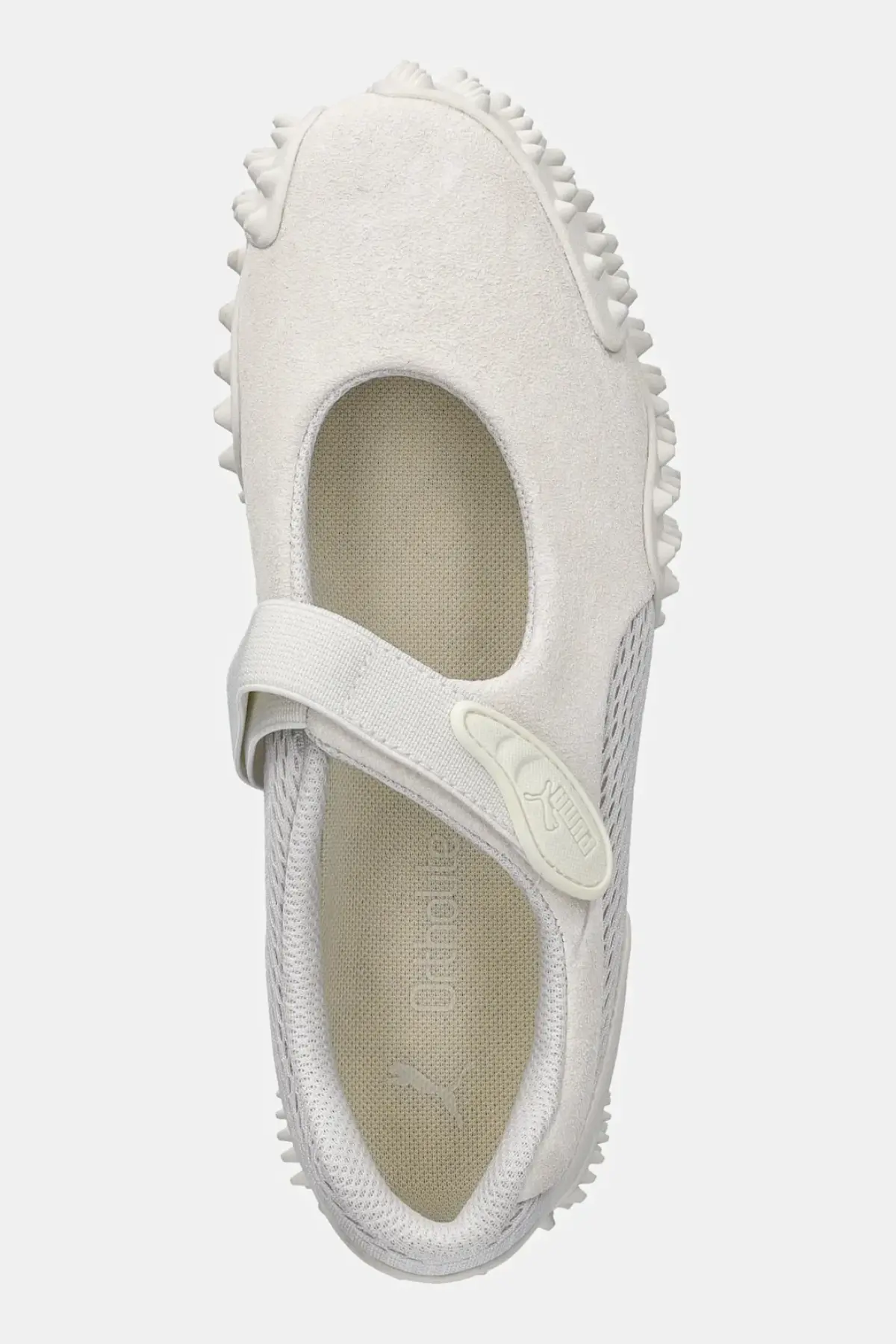 Замшевые балетки Puma Mostro Fey PRM цвет бежевый
