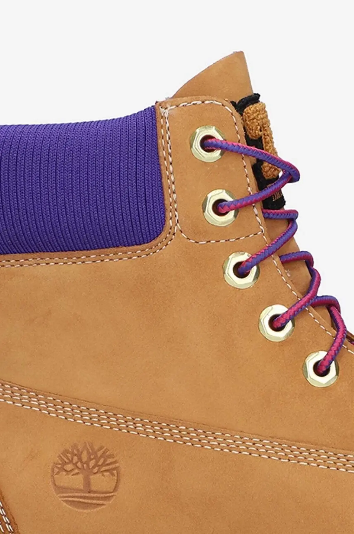 Замшевые ботинки Timberland Heritage 6 женские цвет коричневый на плоском ходу