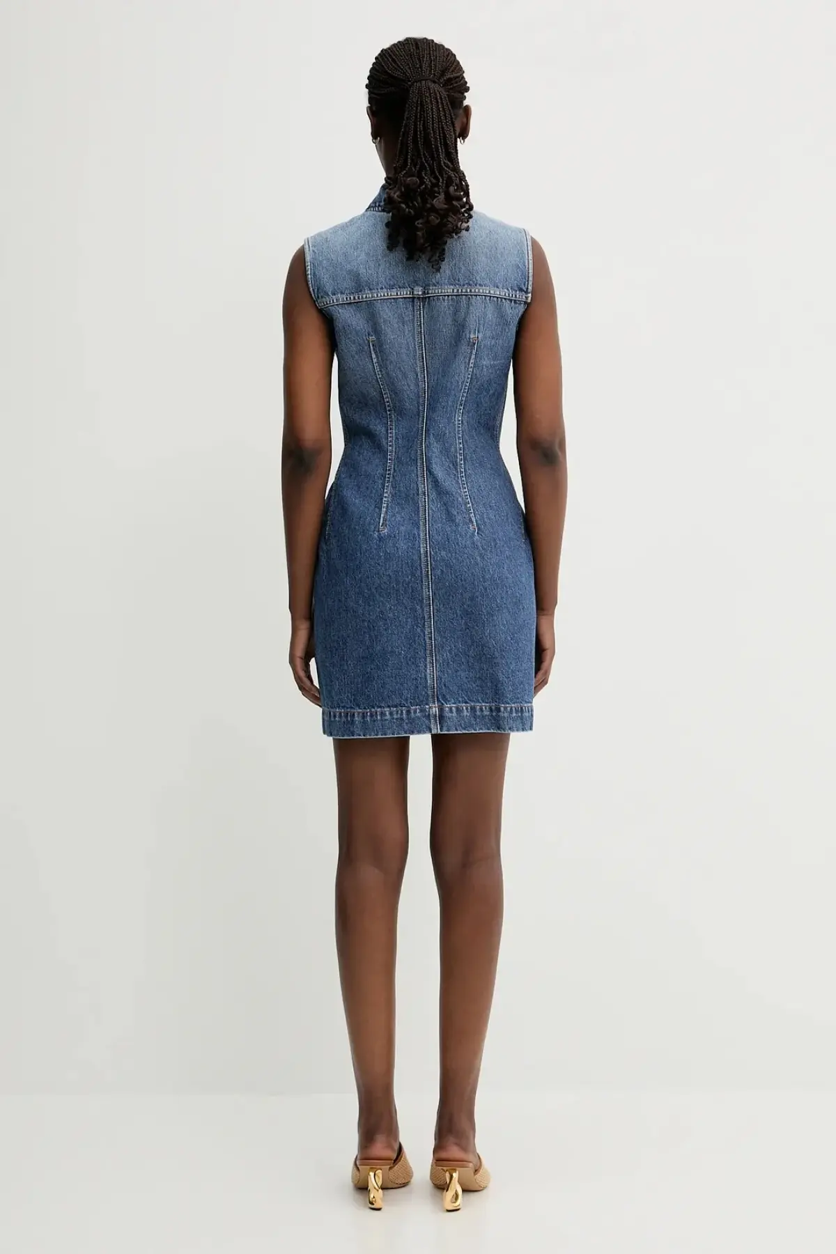 Джинсовое платье Sportmax Carabo mini расклешённое