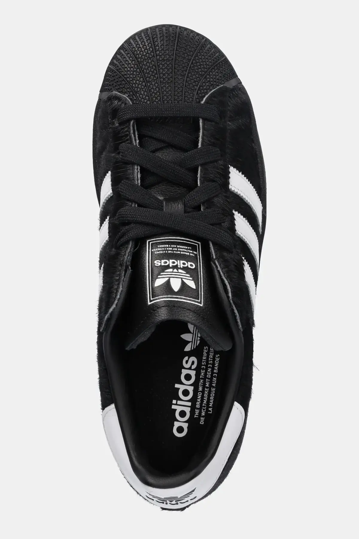 Кожаные кроссовки adidas Originals Superstar II W женские цвет чёрный