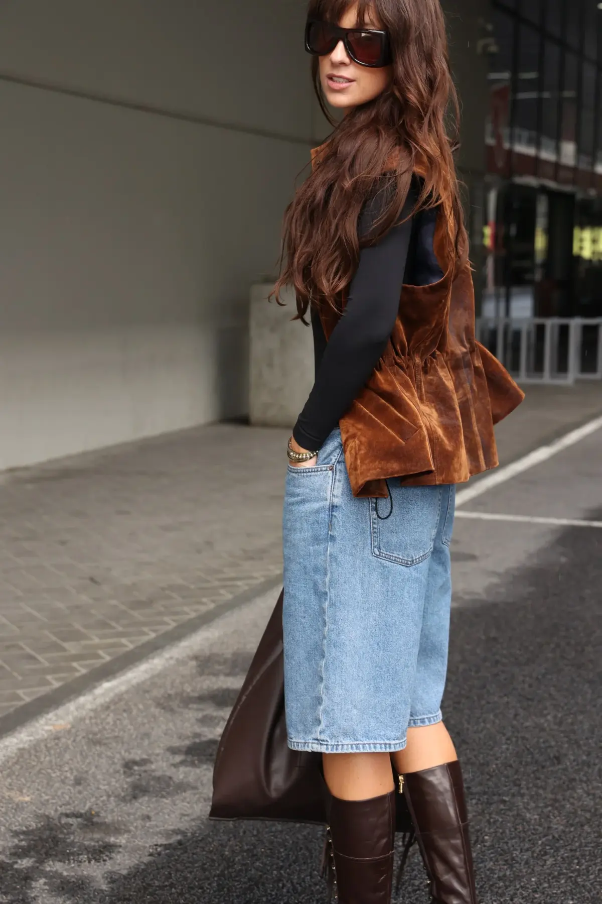 Жилет Tassha Yu Waisted Vest Wet Wood