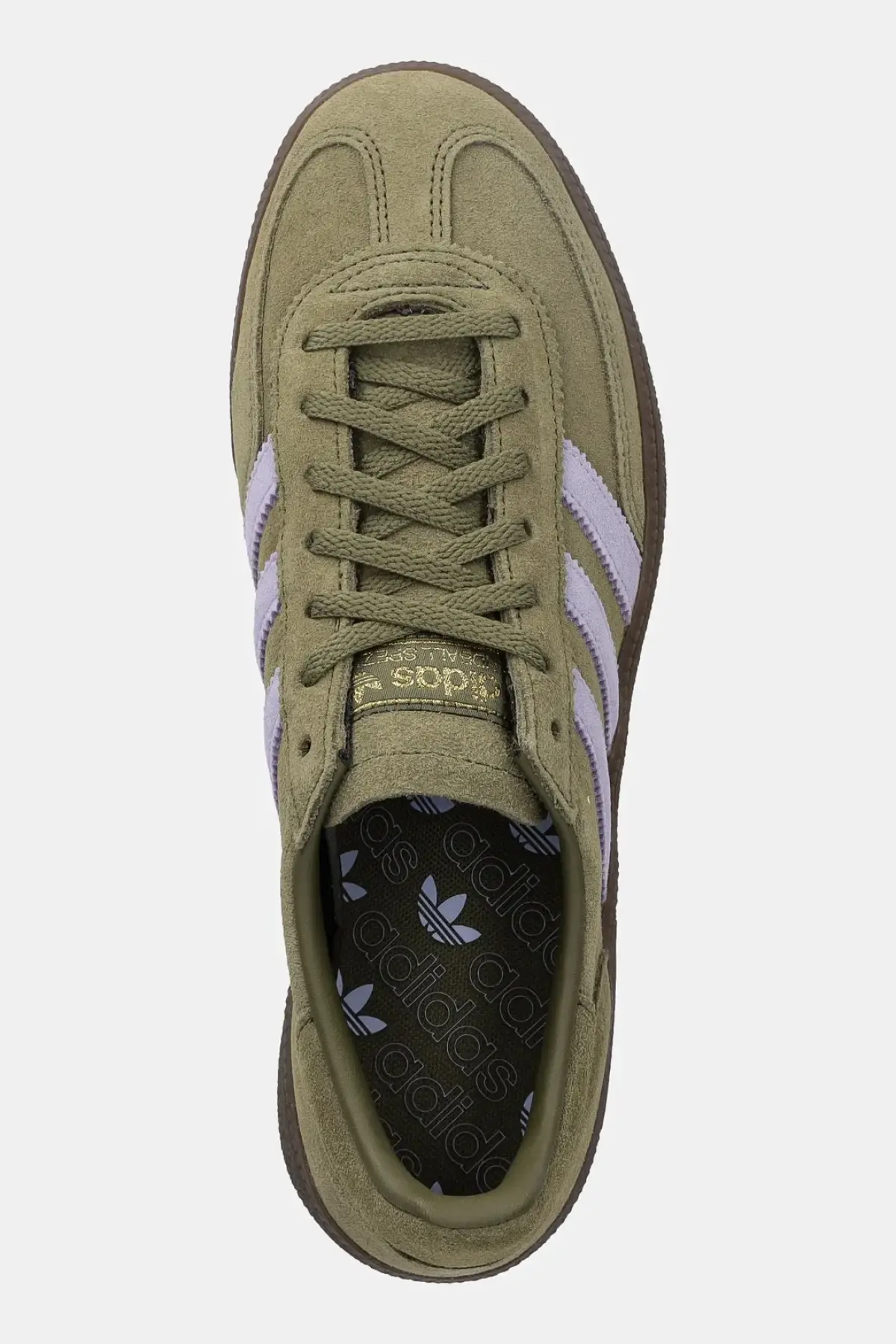 Замшевые кроссовки adidas Originals Handball Spezial цвет зелёный