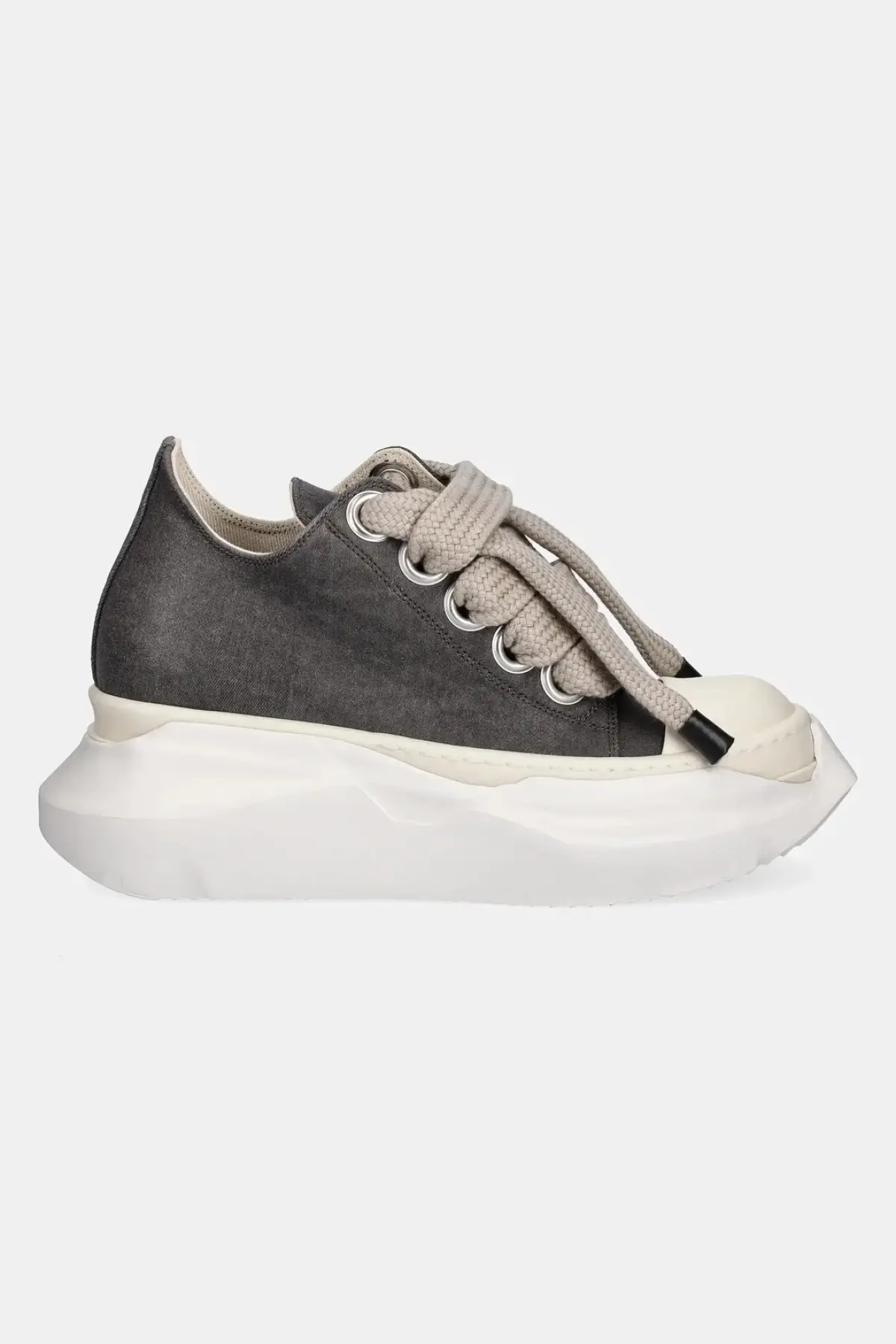 Кеды Rick Owens DRKSHDW Jumbo Laces Abstract Low Sneak цвет серый DS01E3845.SCFW2