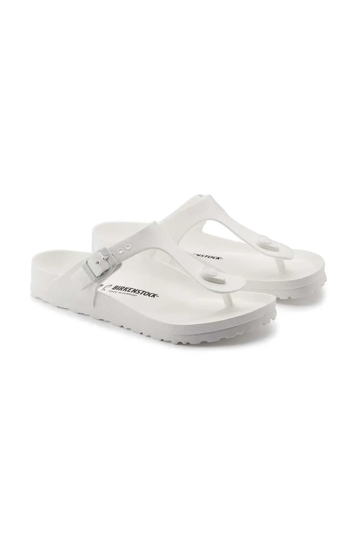 Вьетнамки Birkenstock Gizeh Eva женские цвет белый на плоском ходу