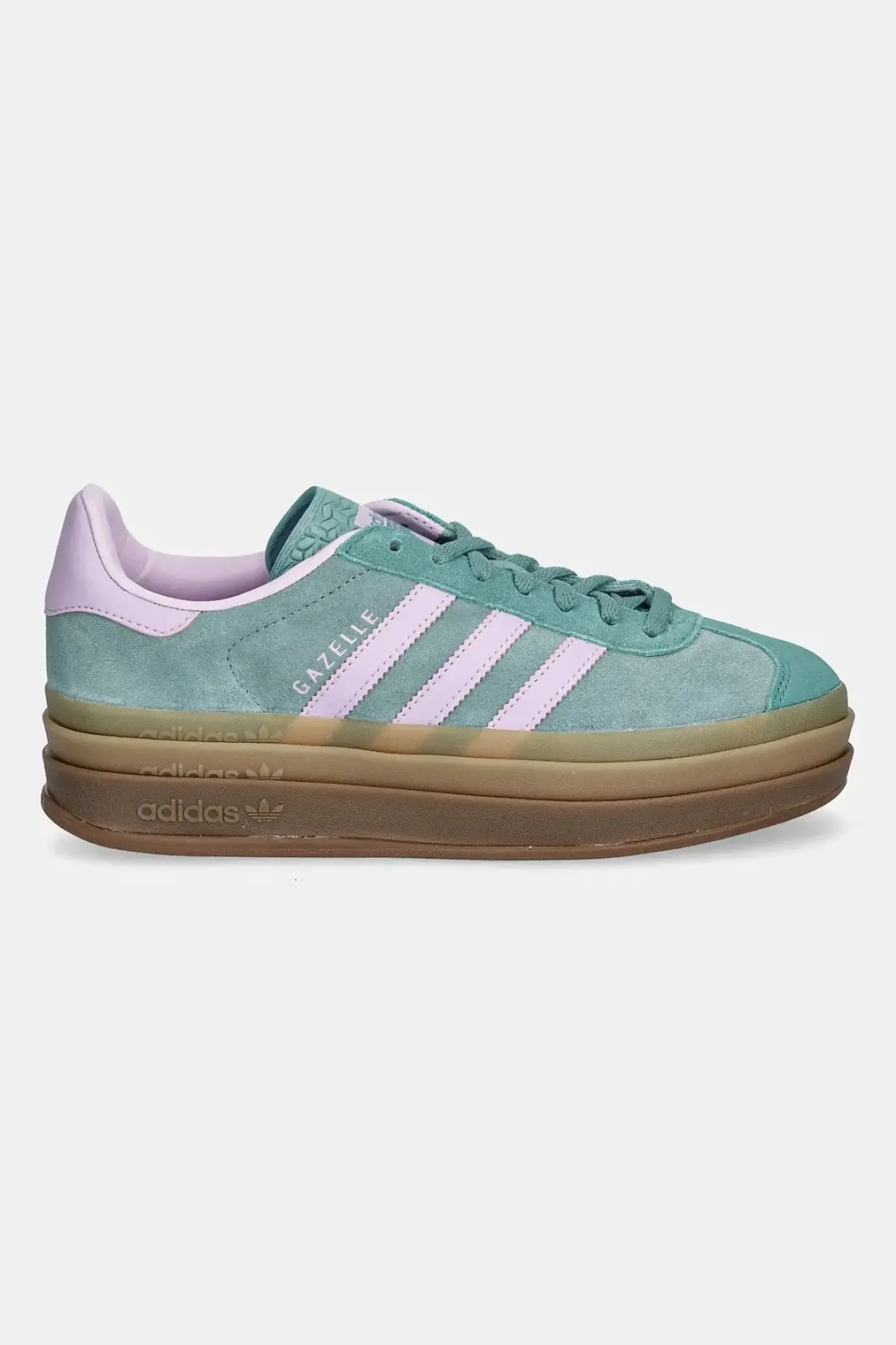 Кроссовки adidas Originals Gazelle Bold W цвет зелёный