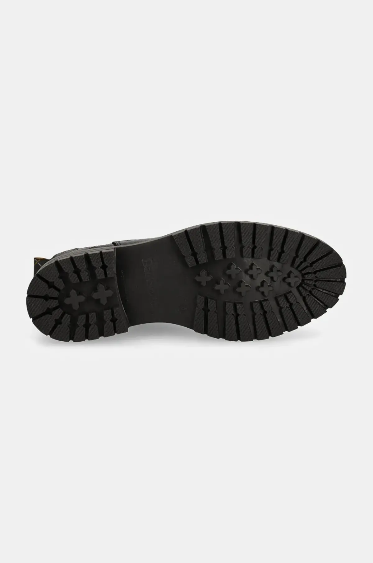 Кожаные полусапоги Barbour Evie женские цвет чёрный на платформе