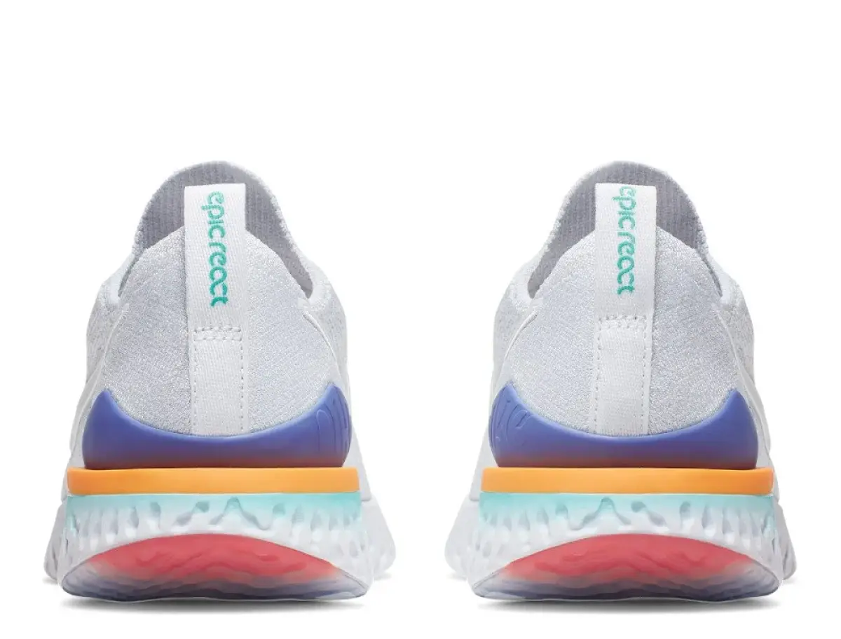 Nike Epic React Flyknit 2 W Multikolor-Белые