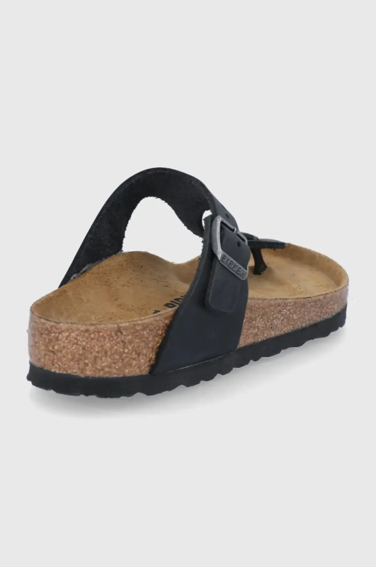 Вьетнамки из нубука Birkenstock Gizeh цвет чёрный