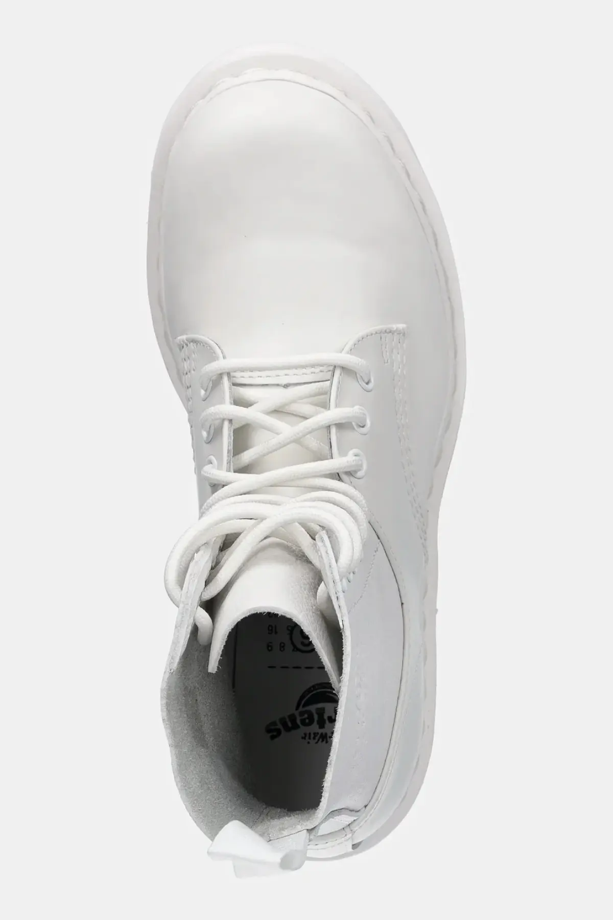 Кожаные полусапоги MM6 Maison Margiela цвет белый на платформе S66WU0128