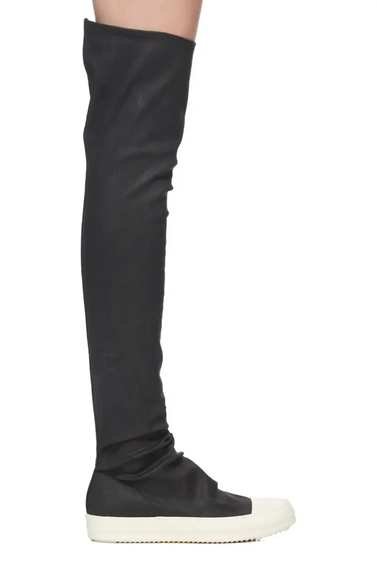 Сапоги Rick Owens DRKSHDW High Sock Sneaks цвет чёрный на плоском ходу DS02E7812.SBW