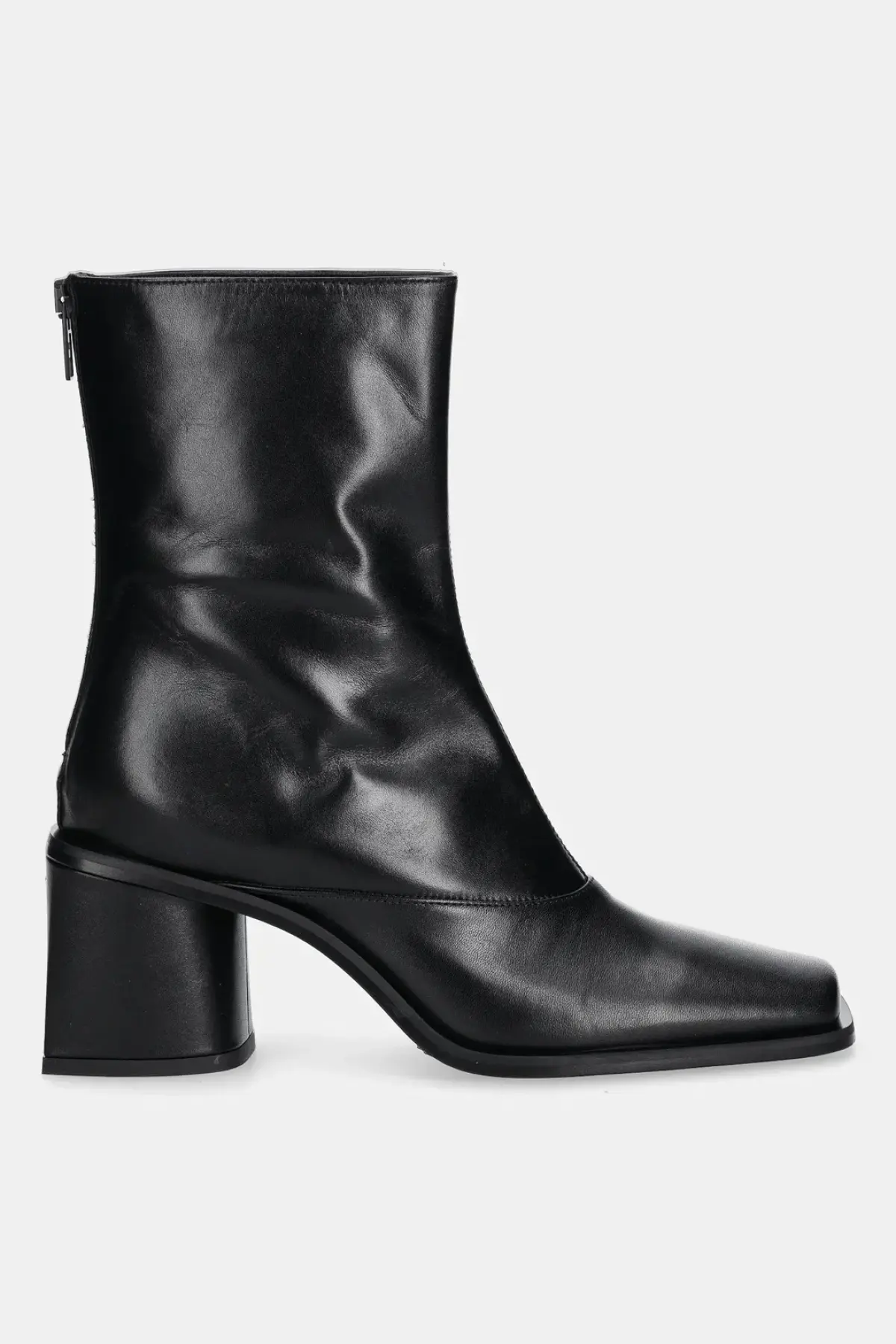Кожаные полусапожки Kenzo Kimi Ankle Boots цвет чёрный каблук кирпичик FF62BT120L66.99