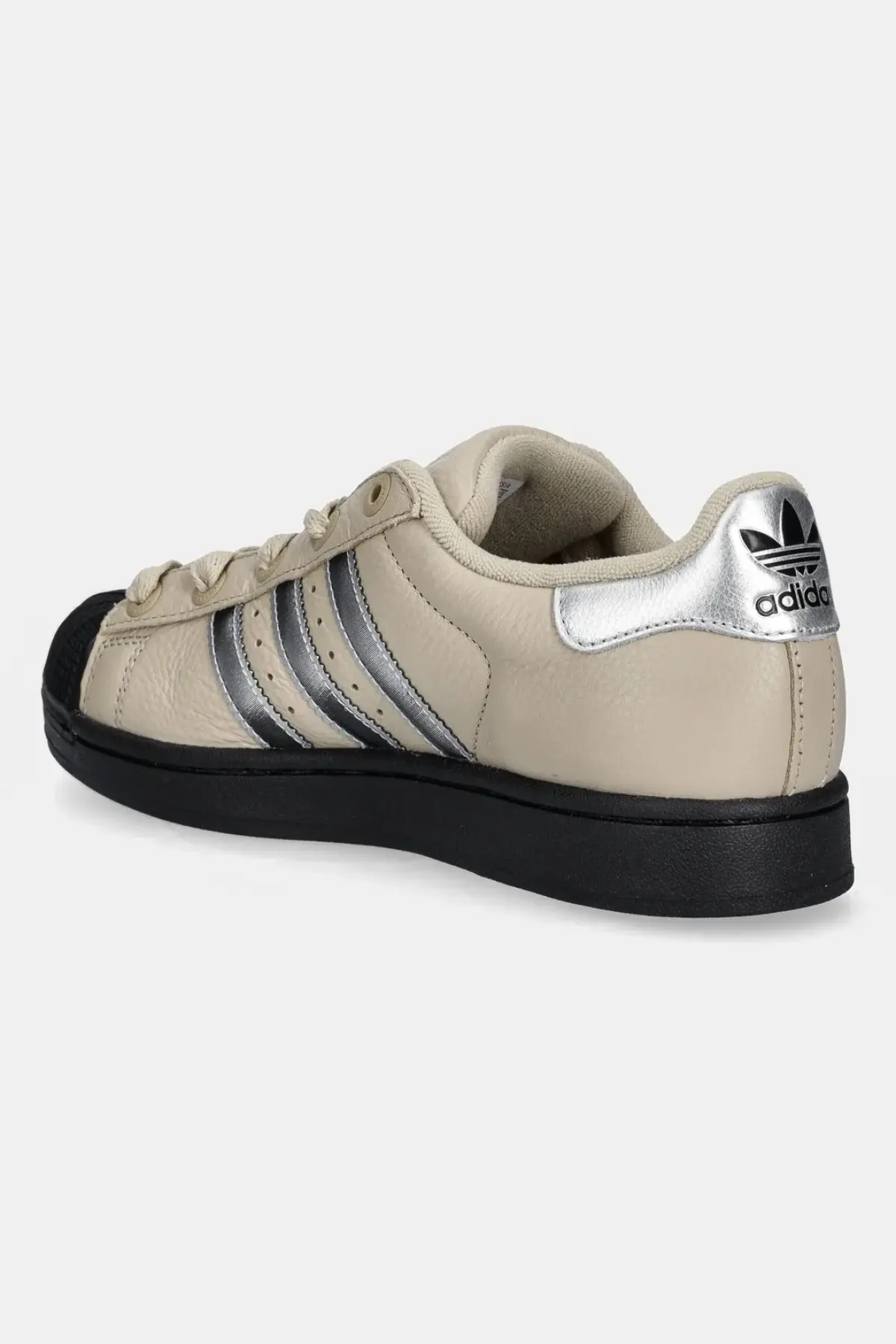 Кожаные кроссовки adidas Originals Superstar II W цвет бежевый