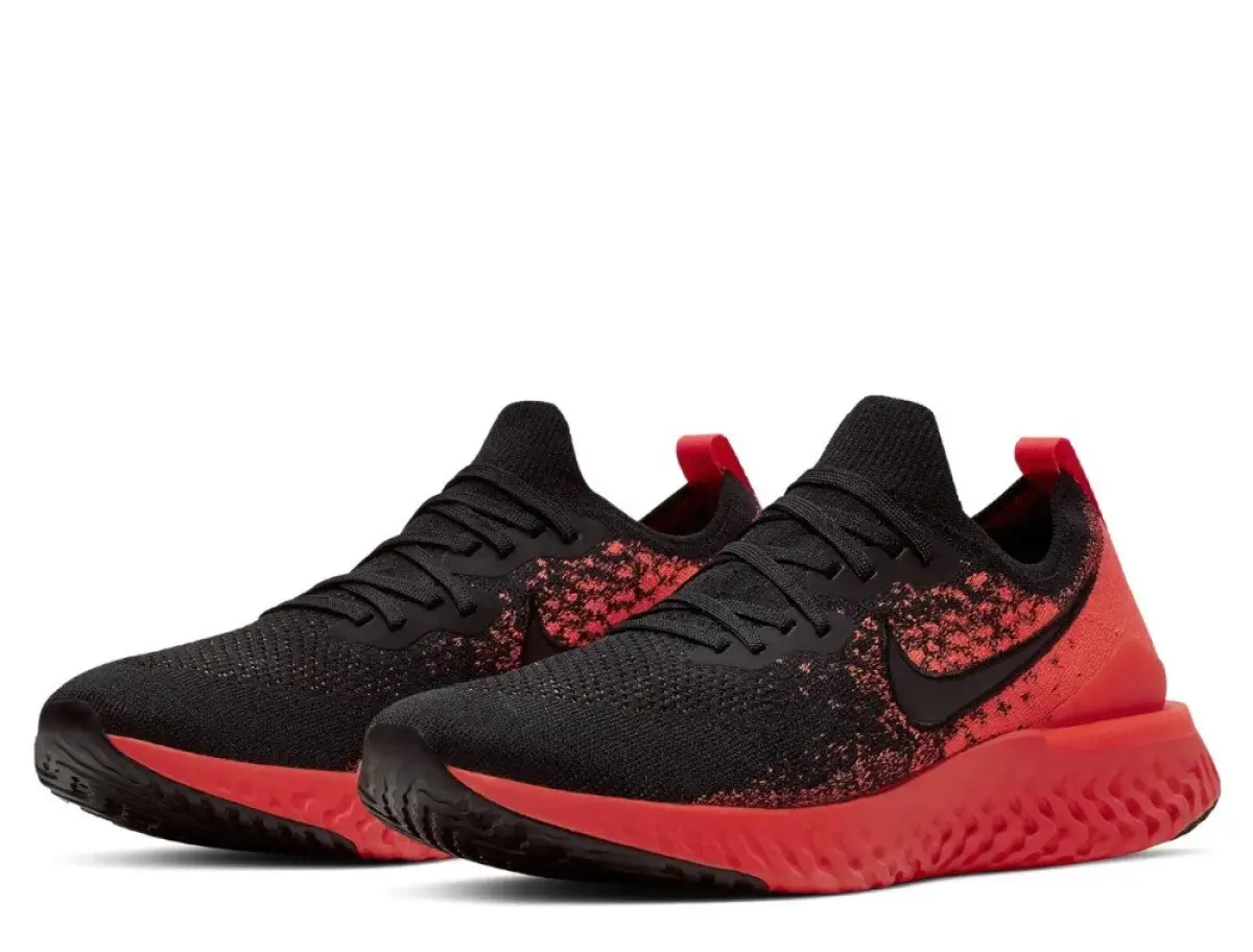 Nike Epic React Flyknit 2 M Красно-Черные