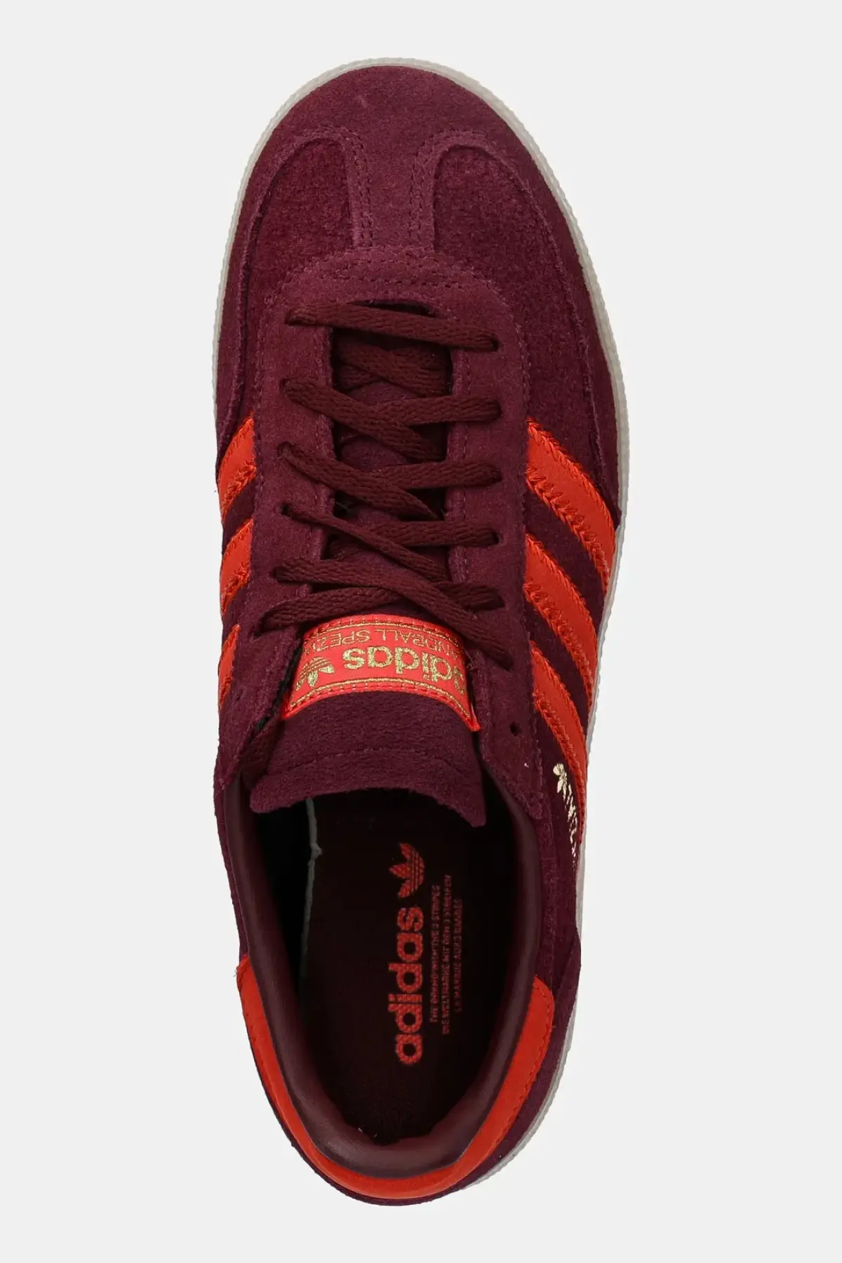 Замшевые кроссовки adidas Originals Handball Spezial W цвет бордовый